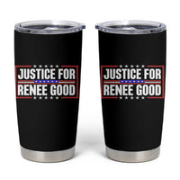 Justice for Renee Good Patriotic Tumbler Cup Minneapolis Jan 8 2026 Memorial Red White and Blue - Wonder Print Shop