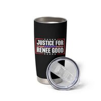 Justice for Renee Good Patriotic Tumbler Cup Minneapolis Jan 8 2026 Memorial Red White and Blue - Wonder Print Shop