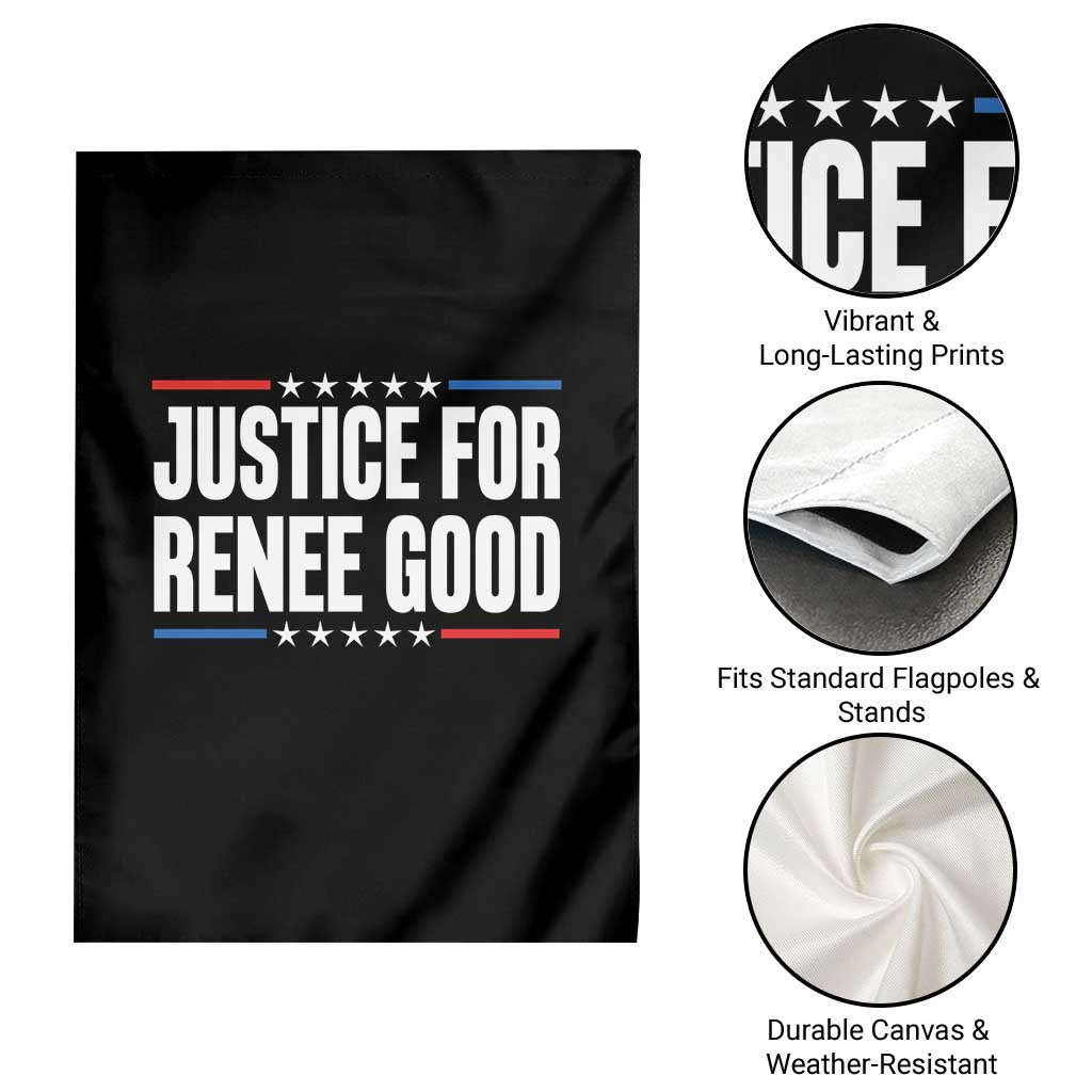 Justice for Renee Good Patriotic Garden Flag Minneapolis Jan 8 2026 Memorial Tribute - Wonder Print Shop
