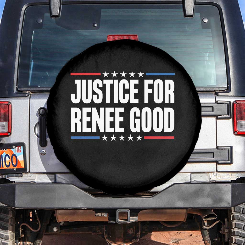 Justice for Renee Good Patriotic Spare Tire Cover Minneapolis Jan 8 2026 Memorial Tribute - Wonder Print Shop