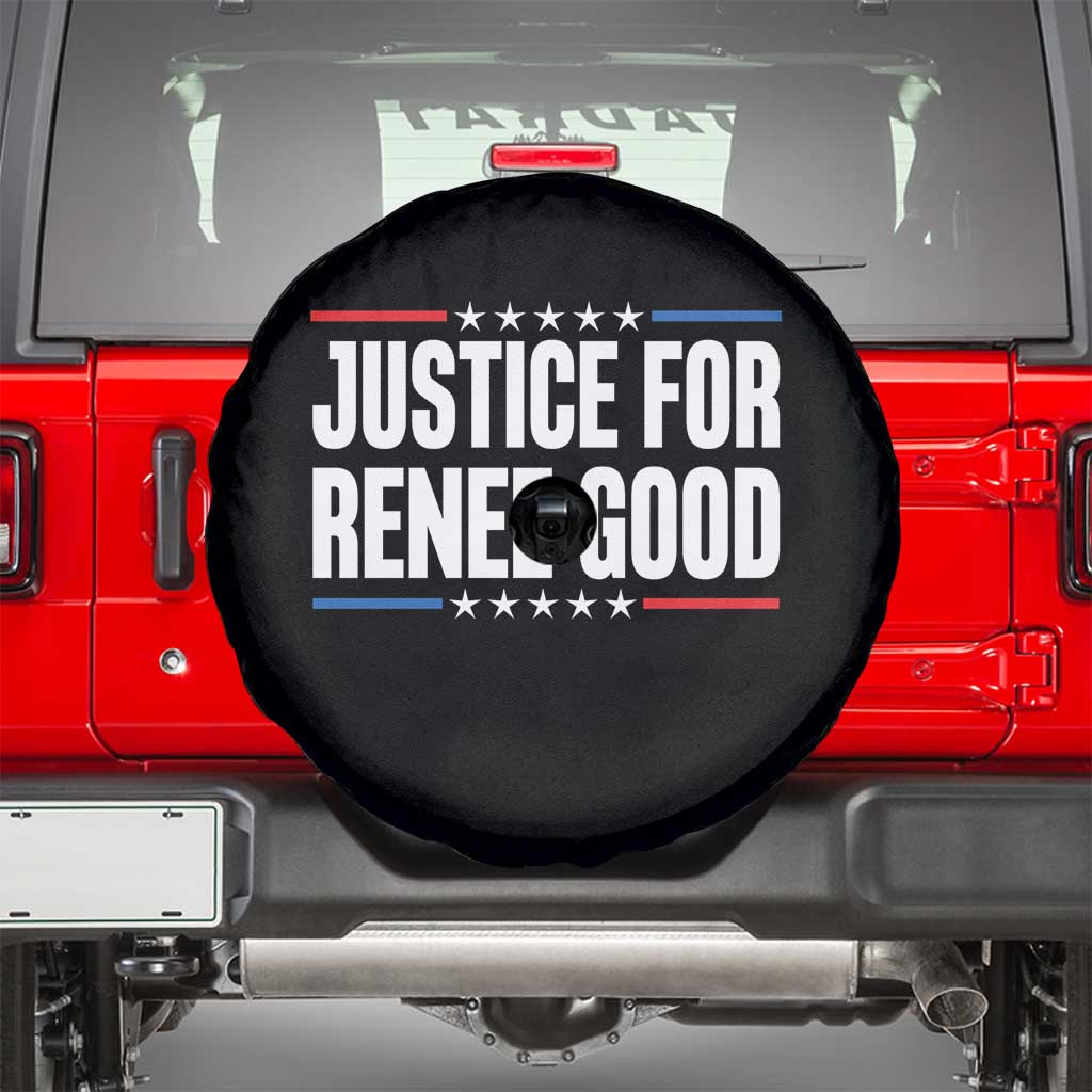 Justice for Renee Good Patriotic Spare Tire Cover Minneapolis Jan 8 2026 Memorial Tribute - Wonder Print Shop