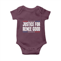 Justice for Renee Good Patriotic Baby Onesie Minneapolis Jan 8 2026 Memorial Tribute - Wonder Print Shop