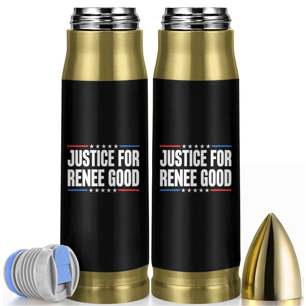 Justice for Renee Good Patriotic Bullet Tumbler Minneapolis Jan 8 2026 Memorial Tribute - Wonder Print Shop