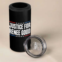 Justice for Renee Good Patriotic 4 in 1 Can Cooler Tumbler Minneapolis Jan 8 2026 Memorial Tribute - Wonder Print Shop
