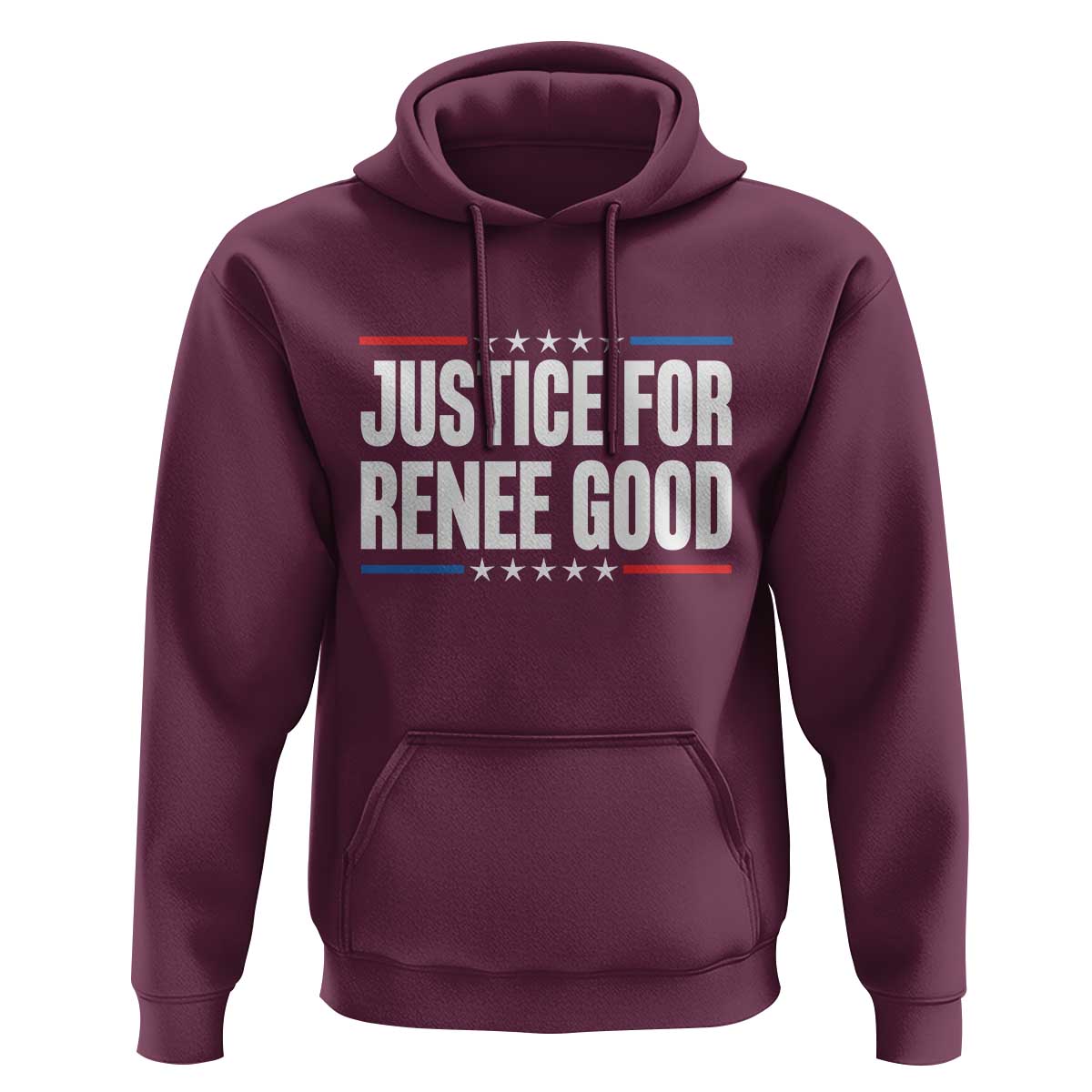 Justice for Renee Good Patriotic Hoodie Minneapolis Jan 8 2026 Memorial Tribute - Wonder Print Shop