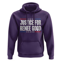 Justice for Renee Good Patriotic Hoodie Minneapolis Jan 8 2026 Memorial Tribute - Wonder Print Shop