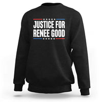 Justice for Renee Good Patriotic Sweatshirt Minneapolis Jan 8 2026 Memorial Tribute - Wonder Print Shop