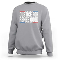 Justice for Renee Good Patriotic Sweatshirt Minneapolis Jan 8 2026 Memorial Tribute - Wonder Print Shop