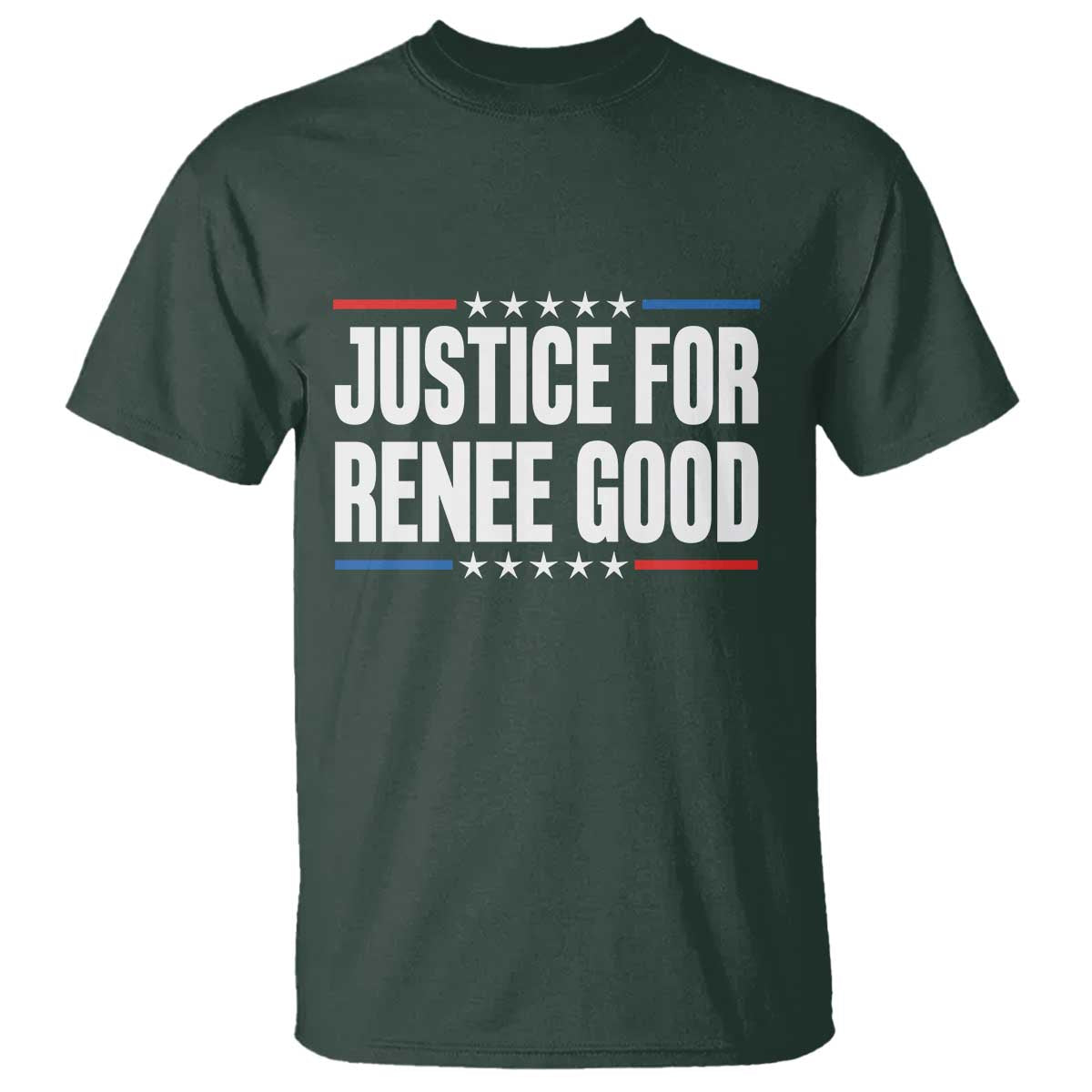 Justice for Renee Good Patriotic T Shirt Minneapolis Jan 8 2026 Memorial Tribute - Wonder Print Shop