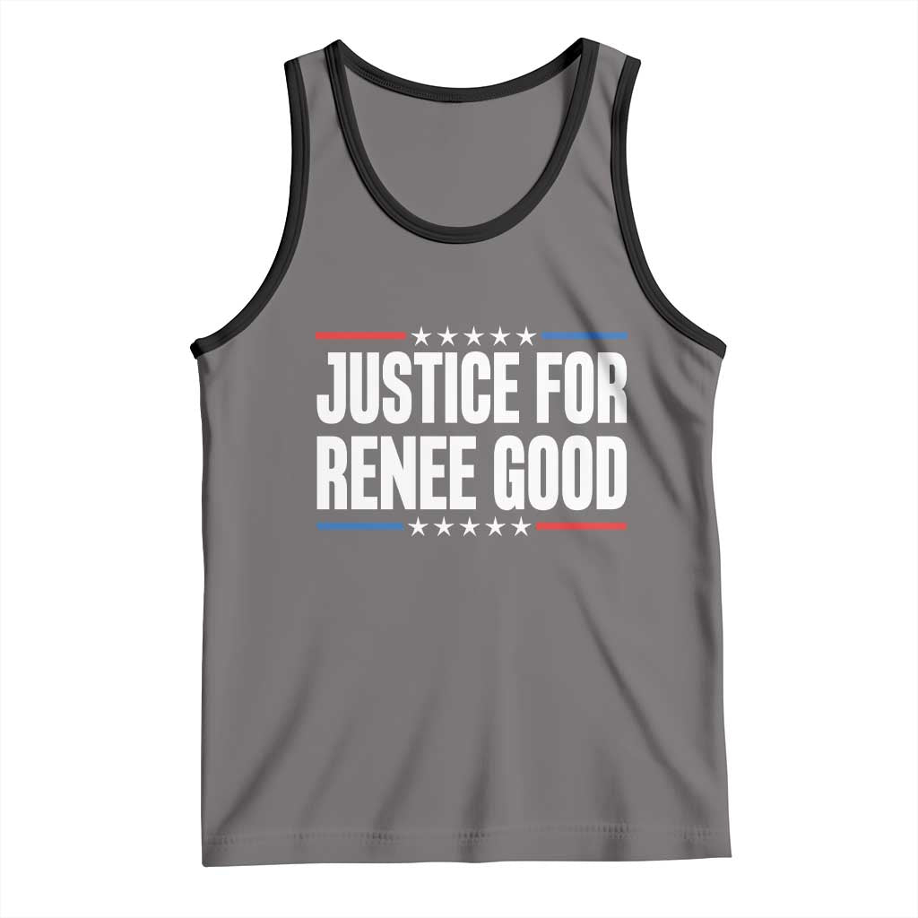 Justice for Renee Good Patriotic Tank Top Minneapolis Jan 8 2026 Memorial Tribute - Wonder Print Shop
