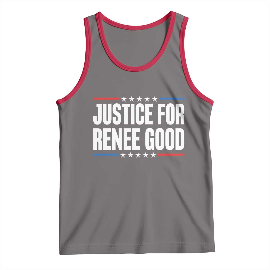 Justice for Renee Good Patriotic Tank Top Minneapolis Jan 8 2026 Memorial Tribute - Wonder Print Shop