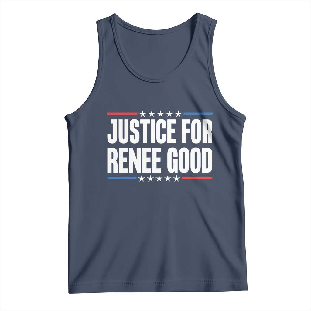 Justice for Renee Good Patriotic Tank Top Minneapolis Jan 8 2026 Memorial Tribute - Wonder Print Shop