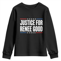 Justice for Renee Good Patriotic Youth Sweatshirt Minneapolis Jan 8 2026 Memorial Tribute - Wonder Print Shop