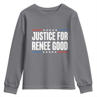 Justice for Renee Good Patriotic Youth Sweatshirt Minneapolis Jan 8 2026 Memorial Tribute - Wonder Print Shop