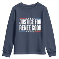 Justice for Renee Good Patriotic Youth Sweatshirt Minneapolis Jan 8 2026 Memorial Tribute - Wonder Print Shop