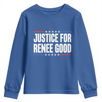 Justice for Renee Good Patriotic Youth Sweatshirt Minneapolis Jan 8 2026 Memorial Tribute - Wonder Print Shop