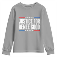 Justice for Renee Good Patriotic Youth Sweatshirt Minneapolis Jan 8 2026 Memorial Tribute - Wonder Print Shop