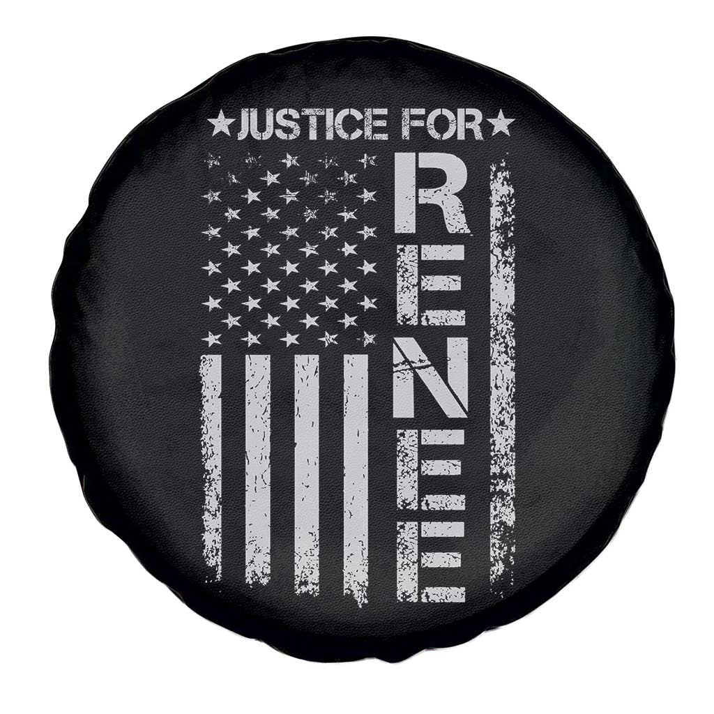 Justice for Renee American Flag Spare Tire Cover Minneapolis Jan 8 2026 Memorial Tribute - Wonder Print Shop