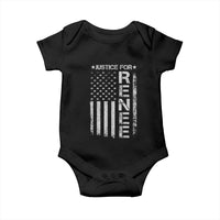 Justice for Renee American Flag Baby Onesie Minneapolis Jan 8 2026 Memorial Tribute - Wonder Print Shop