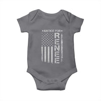 Justice for Renee American Flag Baby Onesie Minneapolis Jan 8 2026 Memorial Tribute - Wonder Print Shop