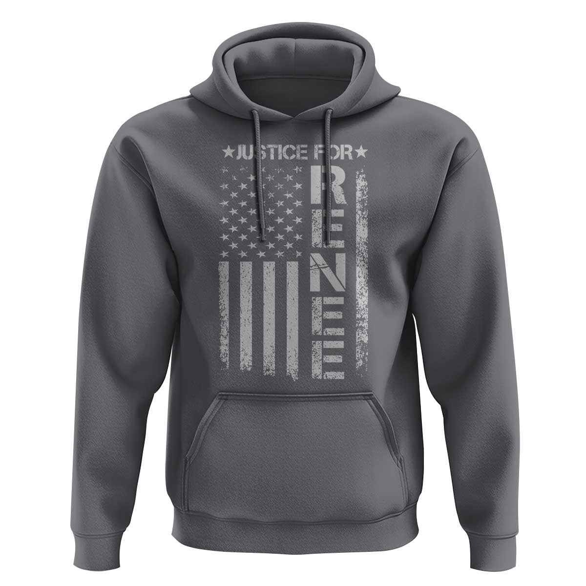 Justice for Renee American Flag Hoodie Minneapolis Jan 8 2026 Memorial Tribute - Wonder Print Shop