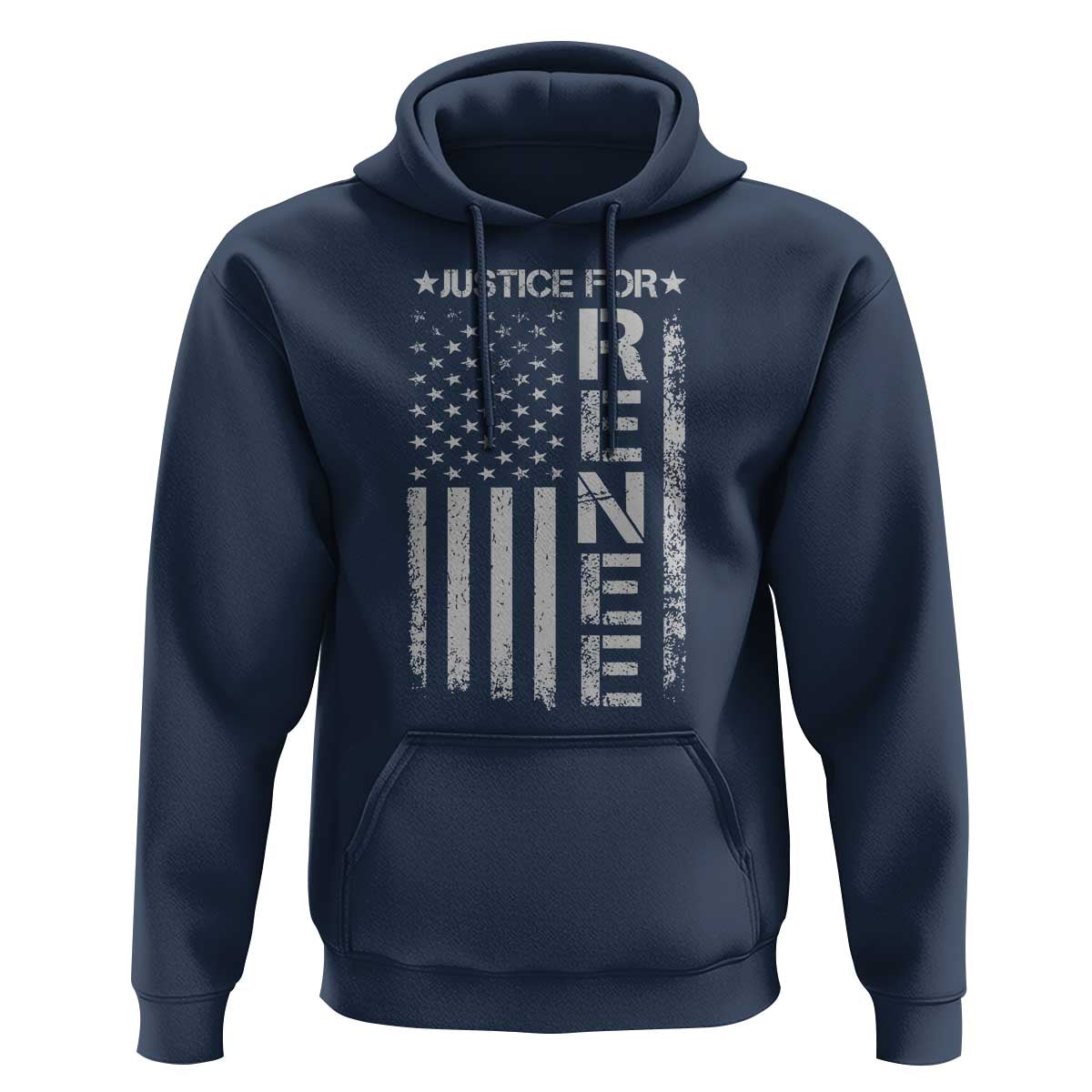 Justice for Renee American Flag Hoodie Minneapolis Jan 8 2026 Memorial Tribute - Wonder Print Shop