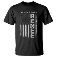 Justice for Renee American Flag T Shirt Minneapolis Jan 8 2026 Memorial Tribute - Wonder Print Shop