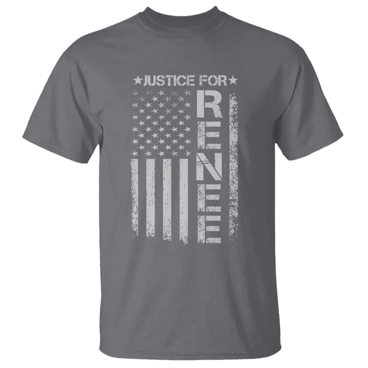Justice for Renee American Flag T Shirt Minneapolis Jan 8 2026 Memorial Tribute - Wonder Print Shop