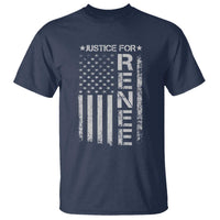 Justice for Renee American Flag T Shirt Minneapolis Jan 8 2026 Memorial Tribute - Wonder Print Shop
