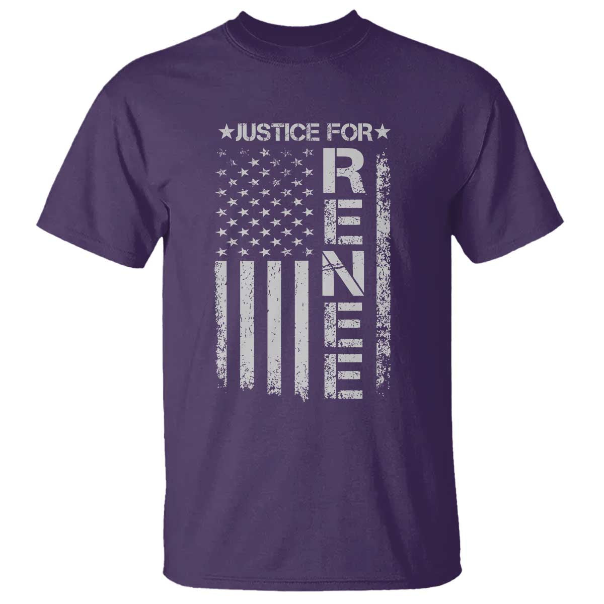 Justice for Renee American Flag T Shirt Minneapolis Jan 8 2026 Memorial Tribute - Wonder Print Shop