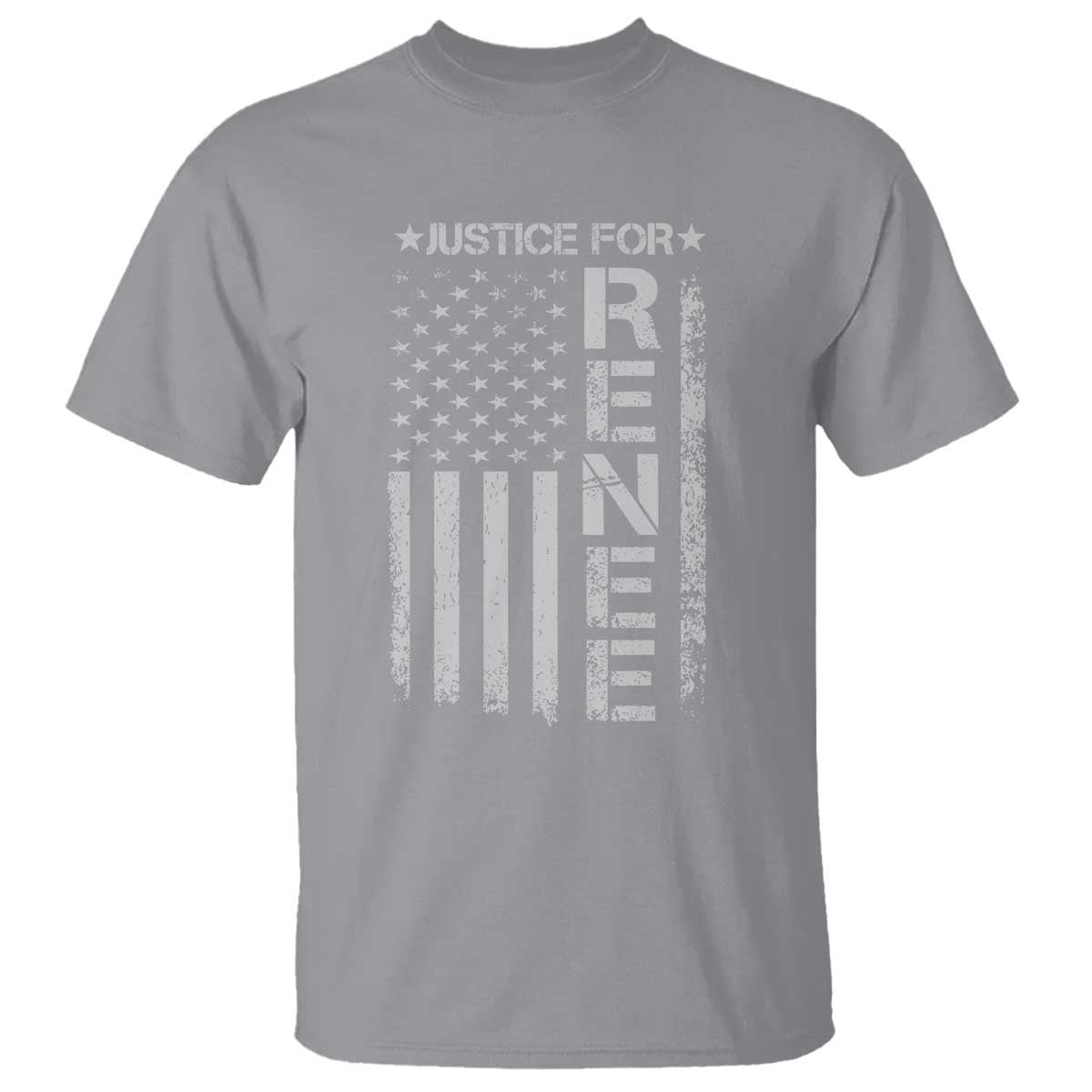 Justice for Renee American Flag T Shirt Minneapolis Jan 8 2026 Memorial Tribute - Wonder Print Shop