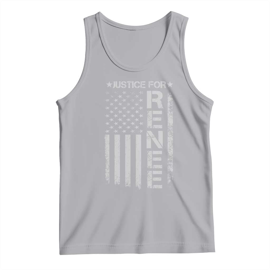 Justice for Renee American Flag Tank Top Minneapolis Jan 8 2026 Memorial Tribute - Wonder Print Shop