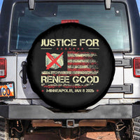 Justice for Renee Good Spare Tire Cover Minneapolis Jan 8 2026 American Flag Stop Ice - Wonder Print Shop