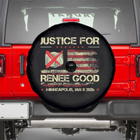 Justice for Renee Good Spare Tire Cover Minneapolis Jan 8 2026 American Flag Stop Ice - Wonder Print Shop
