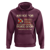Justice for Renee Good Hoodie Minneapolis Jan 8 2026 American Flag Stop Ice - Wonder Print Shop