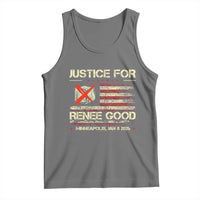 Justice for Renee Good Tank Top Minneapolis Jan 8 2026 American Flag Stop Ice - Wonder Print Shop