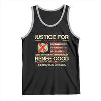 Justice for Renee Good Tank Top Minneapolis Jan 8 2026 American Flag Stop Ice - Wonder Print Shop