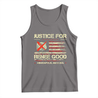 Justice for Renee Good Tank Top Minneapolis Jan 8 2026 American Flag Stop Ice - Wonder Print Shop