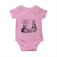 Funny George Washington and Jesus Satire Baby Onesie Political Commentary Founding Fathers and Faith