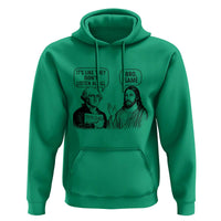 Funny George Washington and Jesus Satire Hoodie Political Commentary Founding Fathers and Faith