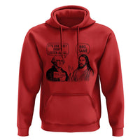 Funny George Washington and Jesus Satire Hoodie Political Commentary Founding Fathers and Faith