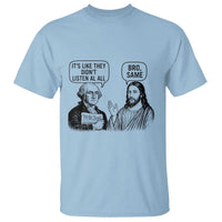 Funny George Washington and Jesus Satire T Shirt Political Commentary Founding Fathers and Faith