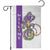 Crawfish & Beads Mardi Gras Welcome Garden Flag Louisiana Party Outdoor Banner