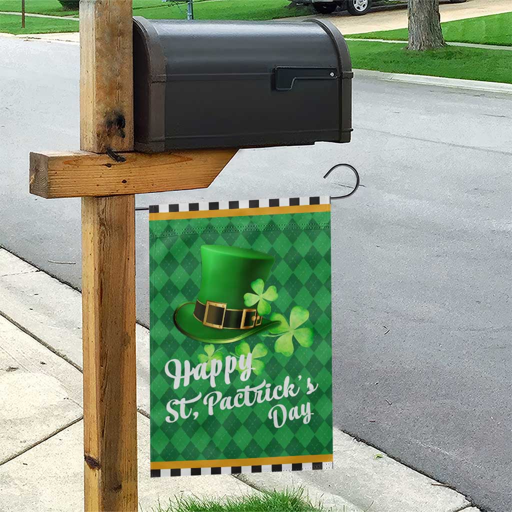 Green Leprechaun Hat Garden Flag St. Patrick’s Day Outdoor Decor