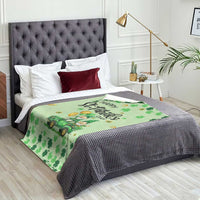 Happy St Patrick's Day Gnomes Welcome Throw Blanket Lucky Shamrock Gnomies Patio Decor
