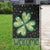 Green Dot Shamrock Welcome Garden Flag Lucky Clover St. Patrick's Day Outdoor Decor