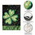 Green Dot Shamrock Welcome Garden Flag Lucky Clover St. Patrick's Day Outdoor Decor