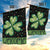 Green Dot Shamrock Welcome Garden Flag Lucky Clover St. Patrick's Day Outdoor Decor