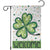 Lucky Shamrock Welcome Garden Flag Green Dot Clover St. Patrick's Day Outdoor Decor