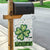 Lucky Shamrock Welcome Garden Flag Green Dot Clover St. Patrick's Day Outdoor Decor